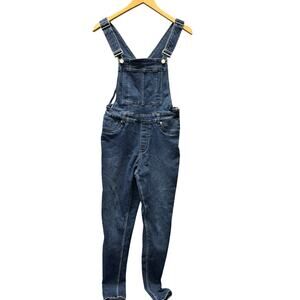 Cheap Monday Overalls Womens Small Blue Denim Bib Skinny Fit Dungaree Boho